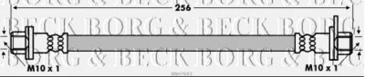 BORG & BECK bbh7693 -  Тормозной шланг